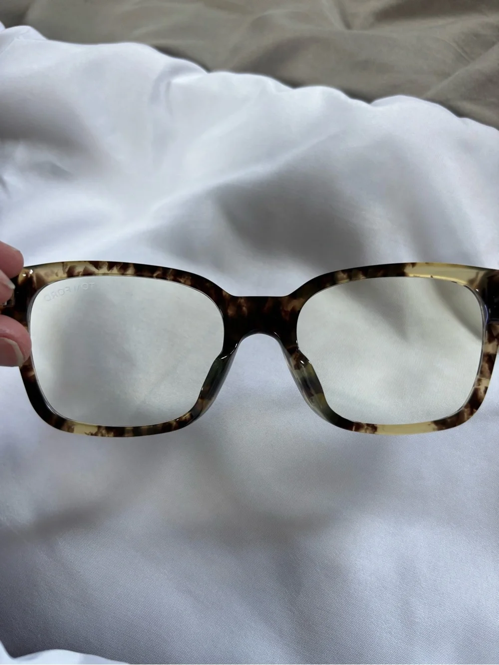 Tom Ford Unisex FT5535-B 056 Coloured Havana/Tortoise 52 mm